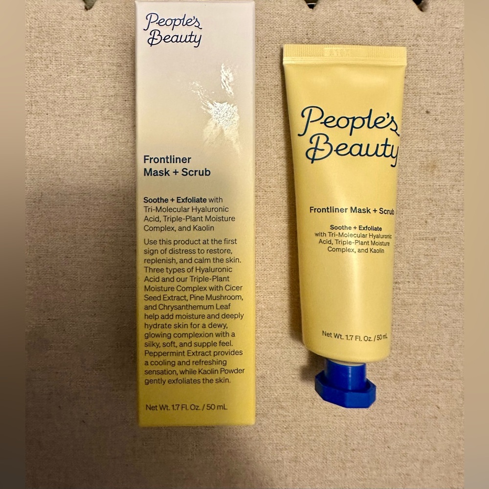 People's Beauty Frontliner Mask + Scrub NEW